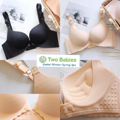 Two babies push up bra